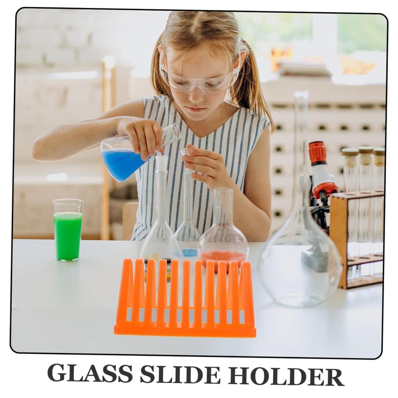 Cabilock 4pcs Microscope Slides Storage Rack Drying Stand Glass Slide Straining Rack - Image 3